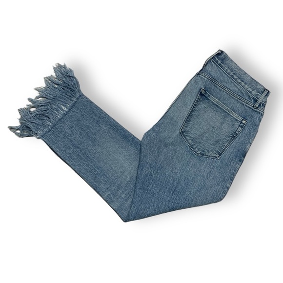 Revolve 3x1 NYC Frayed Hem Cropped Button Fly Stella Jeans Women’s Size 27 - Picture 5 of 8
